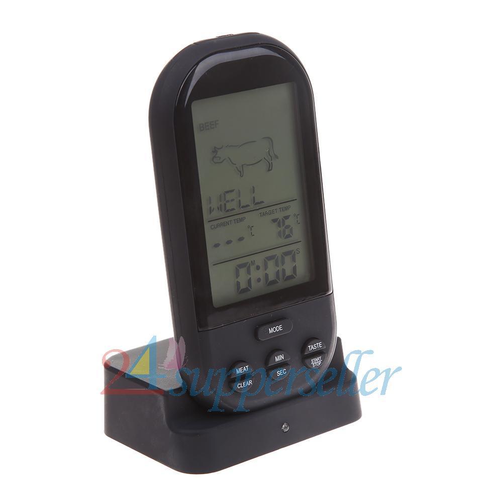 Wi-fi LCD Remote Thermometer For BBQ Grill Meat Kitchen Oven Meals Cooking UK - Image 6