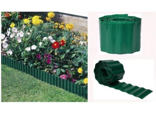 15cm X 30m Green Flexible Plastic Garden Lawn Edging Border For Path and Driveway - Image 2