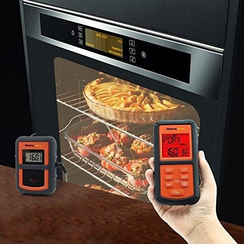 ThermoPro TP-07 300 Toes Vary Wi-fi Meals Thermometer - Remote BBQ, Smoker,