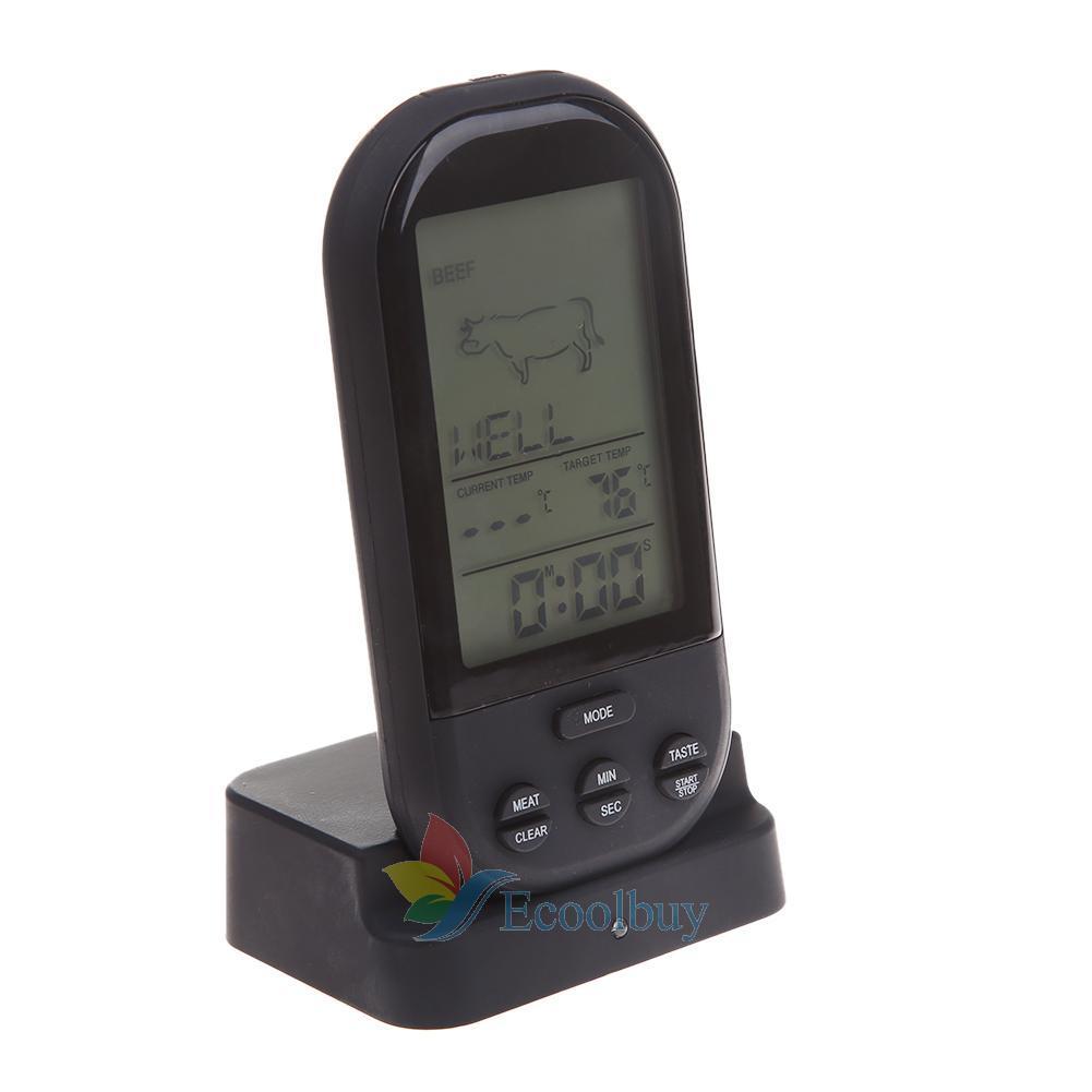 Digital LCD Wi-fi Remote Probe Meat Thermometer BBQ Oven Grill Smoker Cooking - Image 6