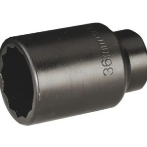 TO CLEAR - Sealey SX006 Impact Socket 36millimetre Bi-Hex Deep half inch"Sq Drive