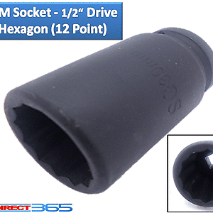 30millimetre 12 POINT BI HEX DEEP IMPACT SOCKET 1/2" DRIVE FIAT FORD PEUGEOT RENAULT ETC