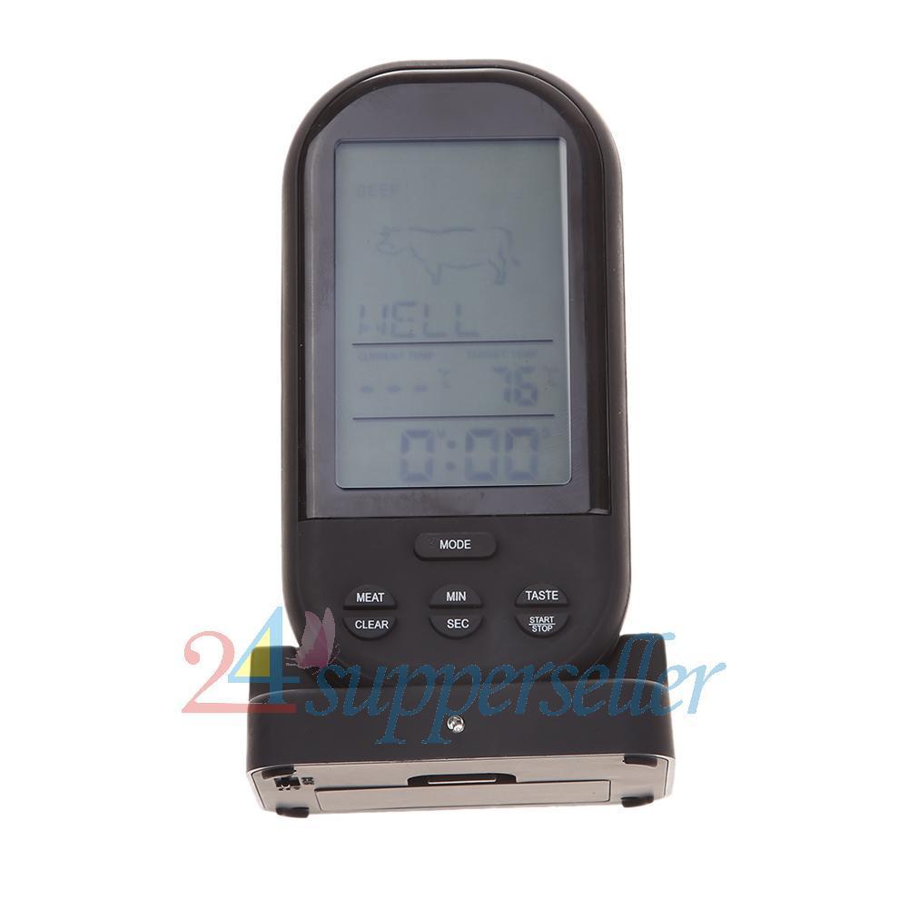 Wi-fi LCD Remote Thermometer For BBQ Grill Meat Kitchen Oven Meals Cooking UK - Image 7