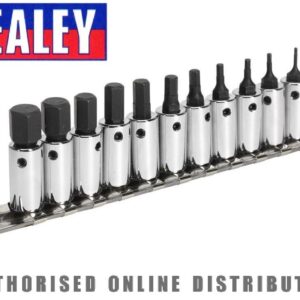 Sealey AK62251 Hex Socket Bit Set 11computer 1/four"Sq Drive Metric