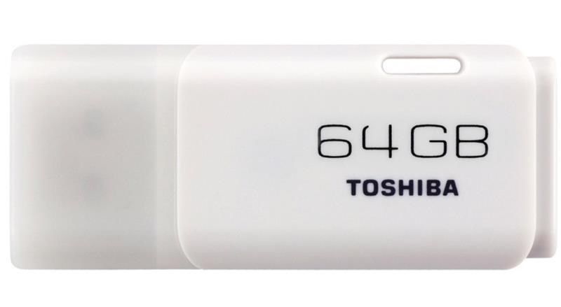 Toshiba TransMemory U2 64GB USB 2.zero Flash Stick Pen Reminiscence Drive - White