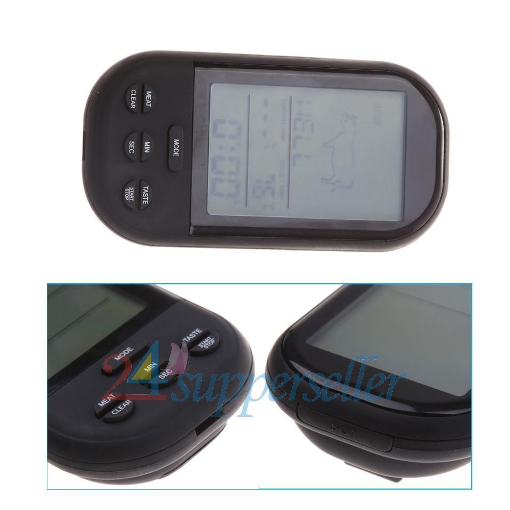 Wi-fi LCD Remote Thermometer For BBQ Grill Meat Kitchen Oven Meals Cooking UK - Image 5