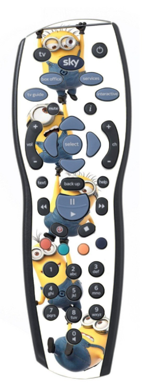 Falling Despicable Me Minions Sticker/Skin sky+ hd Remote controller/controll r4