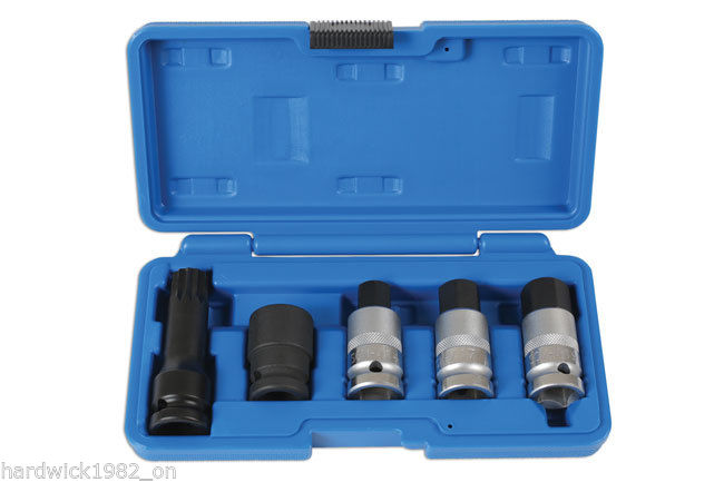 HUB NUT SOCKET BIT VW AUDI MERCEDES E24 STAR 14millimetre 17millimetre 19millimetre HEX ALLEN M18 SPLINE - Image 2