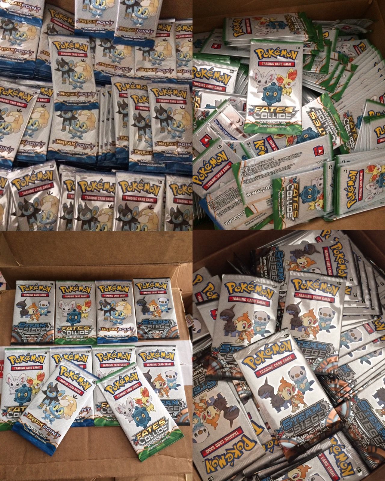 job lot wholesale pokemon pattern packs x 1,00zero packs blended lot