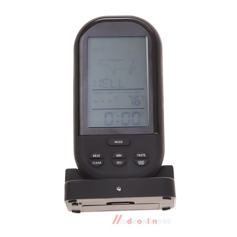 New Wi-fi LCD Remote Thermometer For BBQ Grill Meat Kitchen Oven Meals Cooking - Image 7