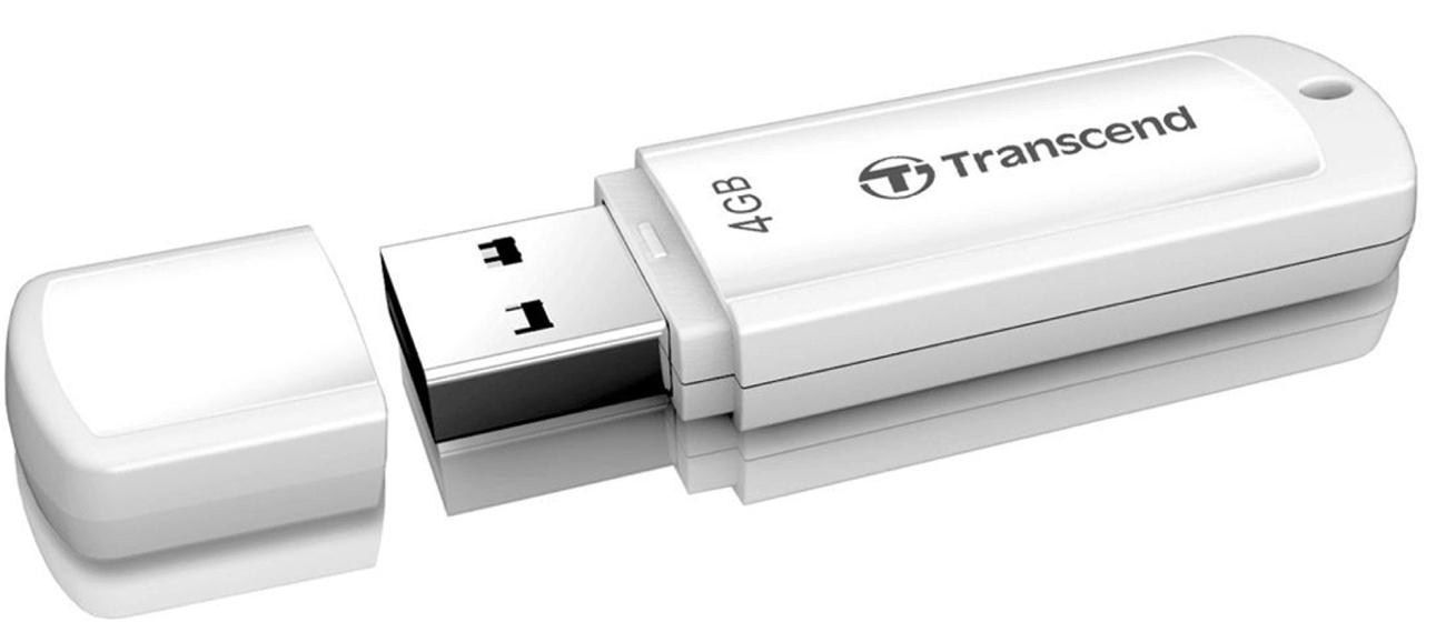 Transcend JetFlash 370 4GB USB 2.zero Flash Stick Pen Reminiscence Drive - White