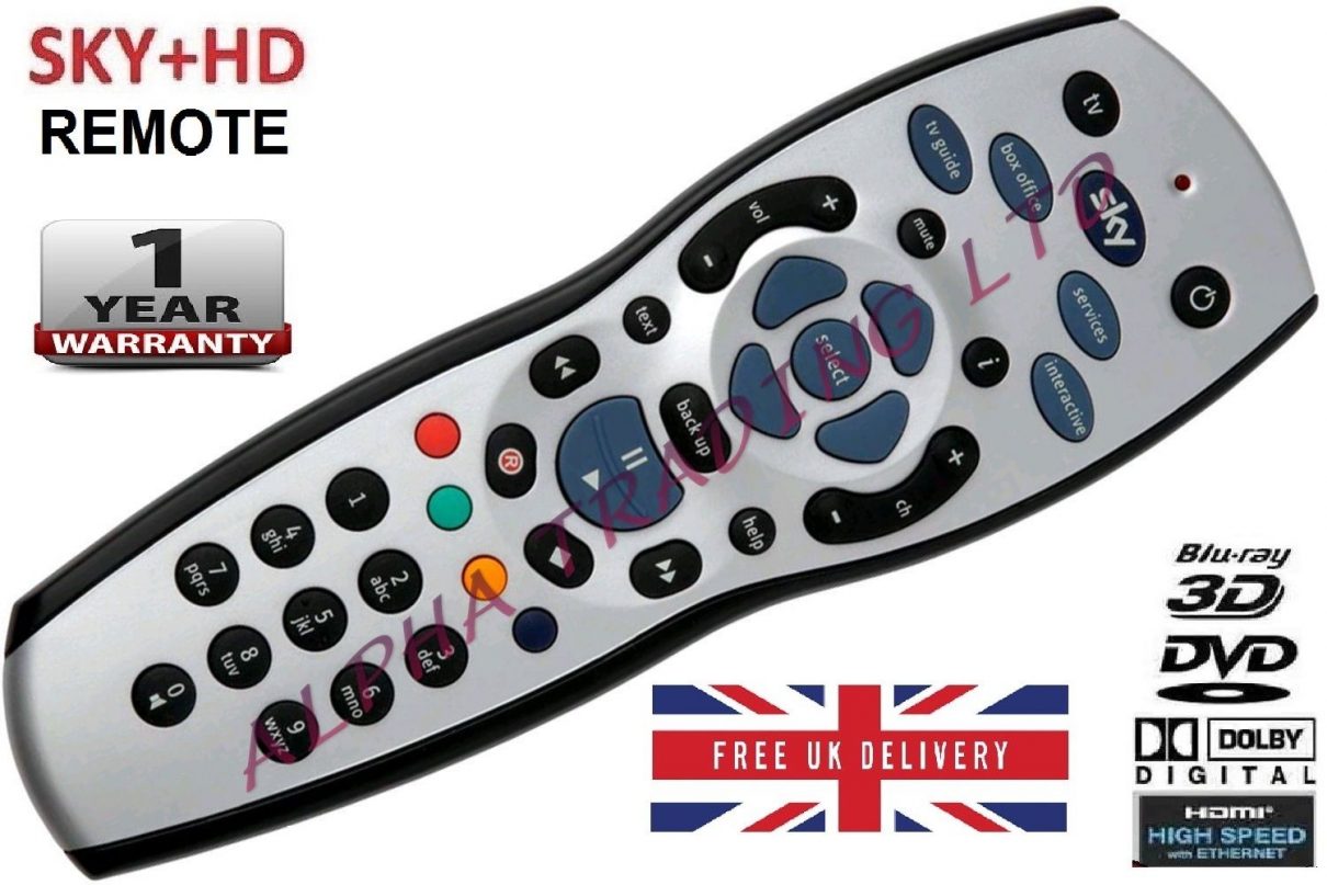 Sky+ HD Box Remote Control – 2021 Rev9f Replacement (UK Seller)