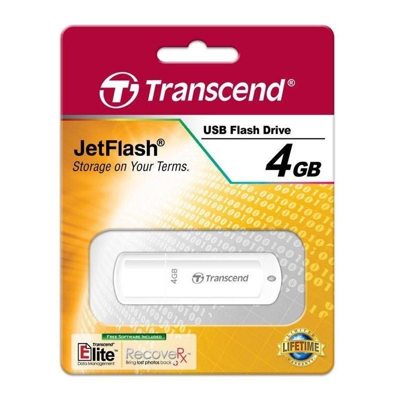 Transcend JetFlash 370 4GB USB 2.zero Flash Stick Pen Reminiscence Drive - White - Image 3