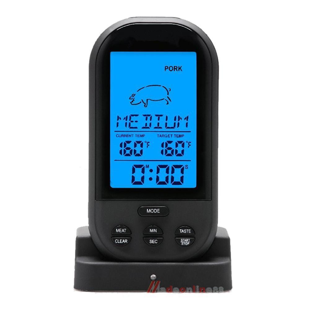 New Wi-fi LCD Remote Thermometer For BBQ Grill Meat Kitchen Oven Meals Cooking - Image 3