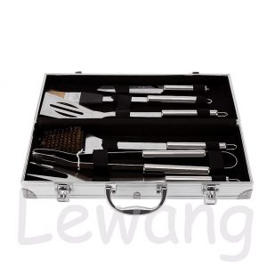 6-piece Stainless Metal Grill Utensil B.B.Q Software SET Out of doors Cooking Equipment