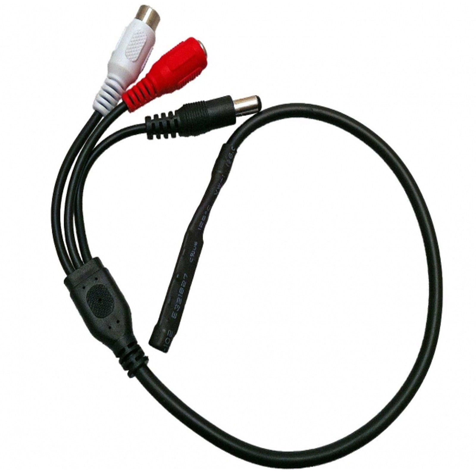 SENSITIVE CCTV MICROPHONE FOR SECURITY CAMERA DVR SOUND AUDIO RECORDING + CABLE - Image 2