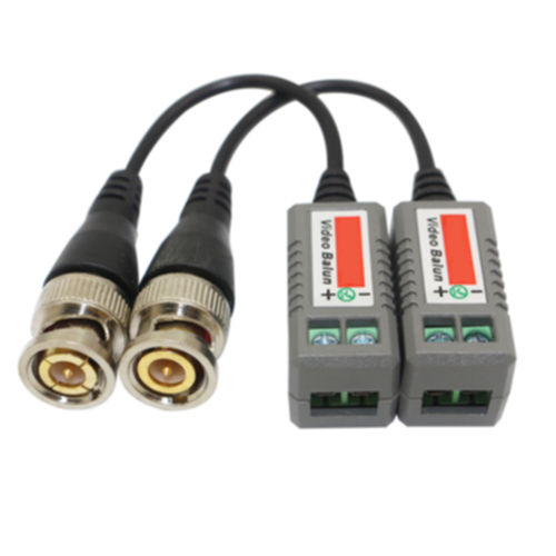 10 (5 Pairs) CCTV Video Balun Transceiver BNC Plug to Cat5 UTP Cable Adapter - Image 2