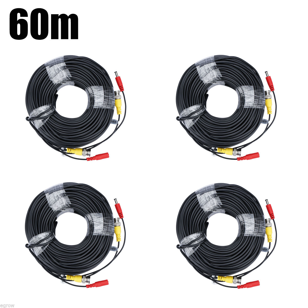four 10M-60M BNC Surveillance Video Energy Cable For CCTV Digital camera DVR protection System - Image 7