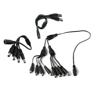 CCTV Digicam Energy Provide Splitter 12V DC 2.1mm Feminine to 2, four or eight Male cable
