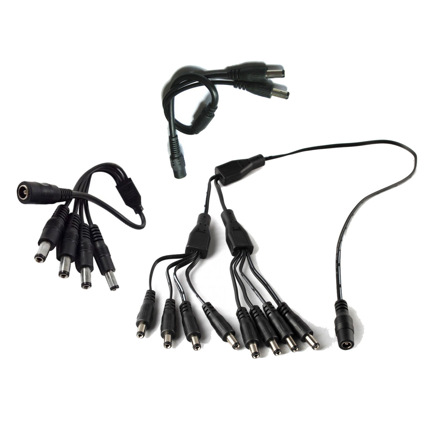 CCTV Digicam Energy Provide Splitter 12V DC 2.1mm Feminine to 2, four or eight Male cable