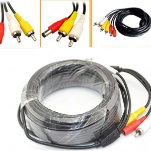 CCTV security alarm DVR Digital camera Phono RCA Video Audio AV DC Energy Cable Plug 5m 15m 30m
