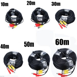 four 10M-60M BNC Surveillance Video Energy Cable For CCTV Digital camera DVR protection System