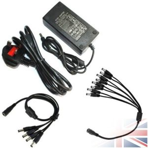 CCTV Energy Provide 12Volt 2/5Amp 2/four/eight Methods Energy Splitter CCTV Digicam LED PSU
