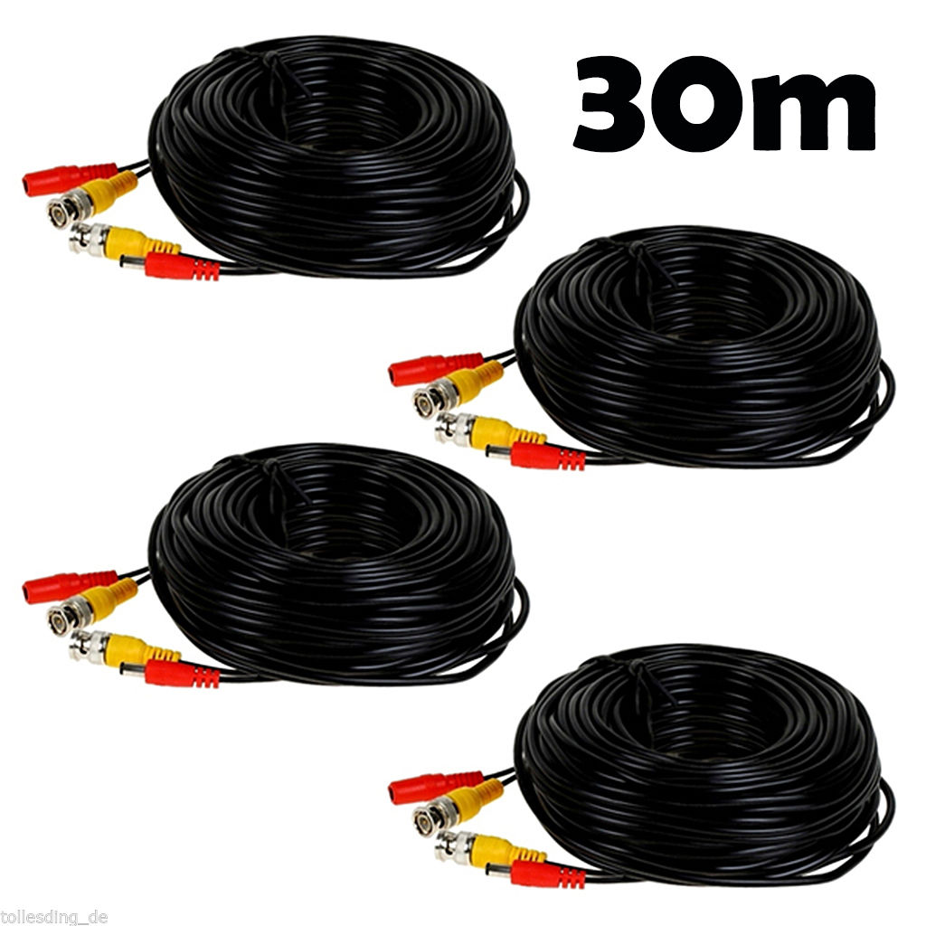 10M/M/30M/40M CCTV DVR surveillance Digicam Video Recorder DC Energy Cable BNC RCA - Image 6