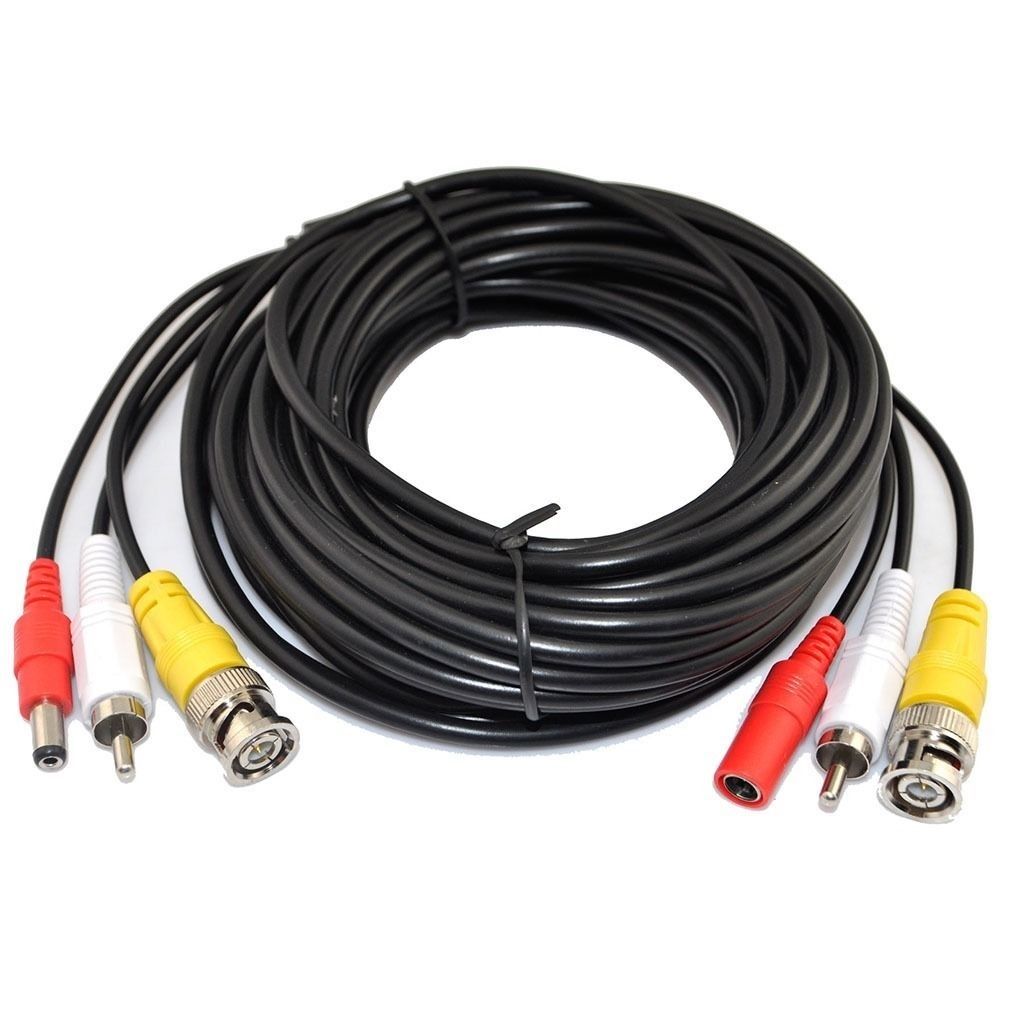 5M,10M,15M,M,30M Video Audio 12V Energy DVR CCTV Digicam RCA BNC Cable Wire Lead - Image 4