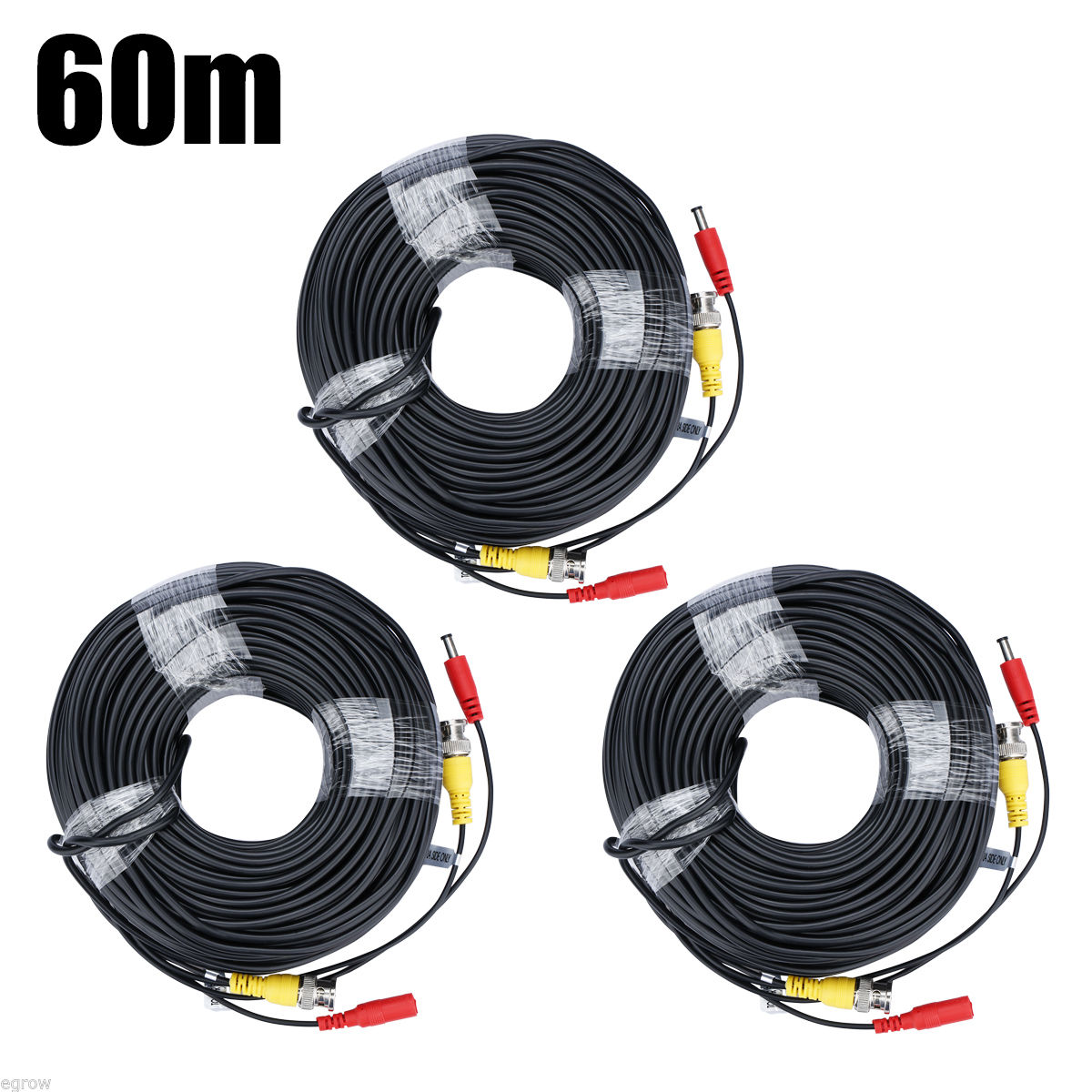 four 10M-60M BNC Surveillance Video Energy Cable For CCTV Digital camera DVR protection System - Image 6
