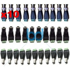 NEW 10x CAT5 To Coaxial Digital camera CCTV TV Video Balun bnc Cable Connector Adapter