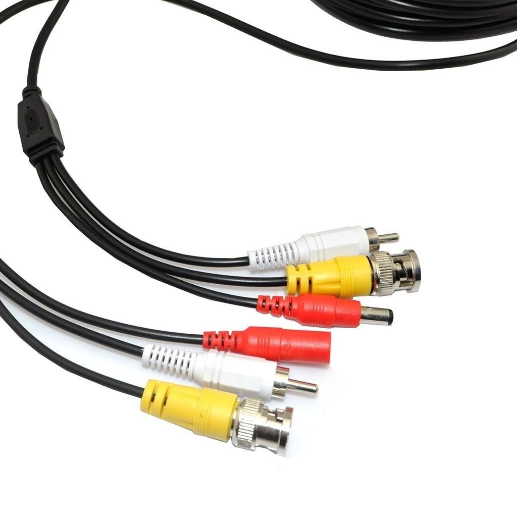 5M,10M,15M,M,30M Video Audio 12V Energy DVR CCTV Digicam RCA BNC Cable Wire Lead - Image 7