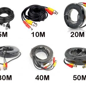 5M 10M 15M M 30M 50M BNC Video DC Energy Cable Lead For CCTV Securit Digital camera DVR