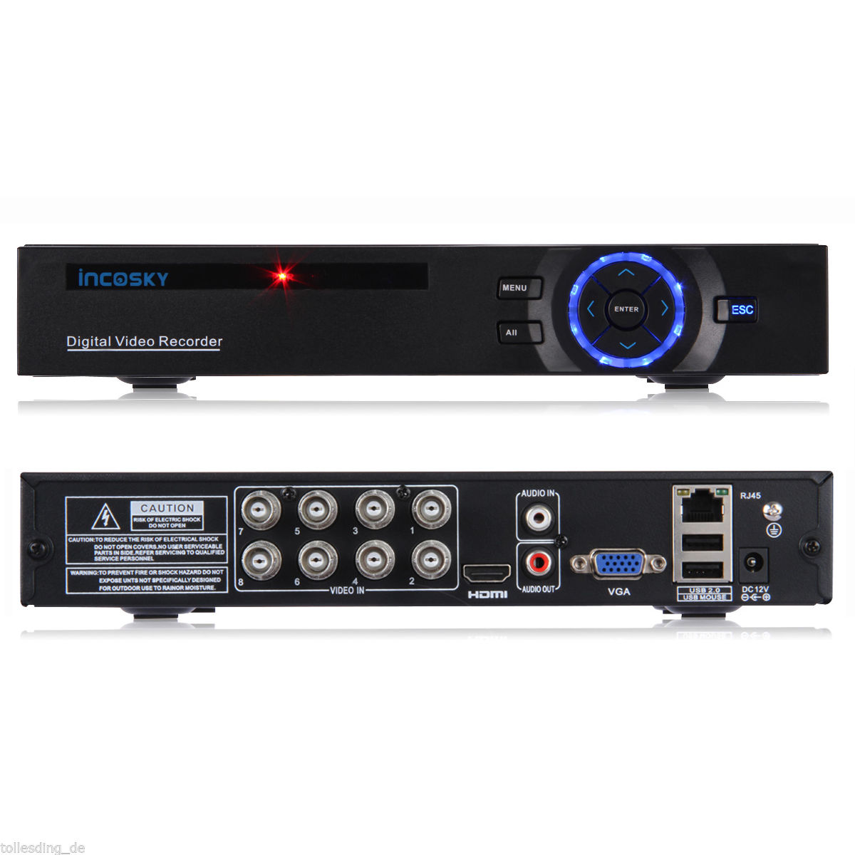 1TB HDD 8CH AHD HDMI DVR Outside 00TVL/1500TVL CCTV security Digicam System UK - Image 10