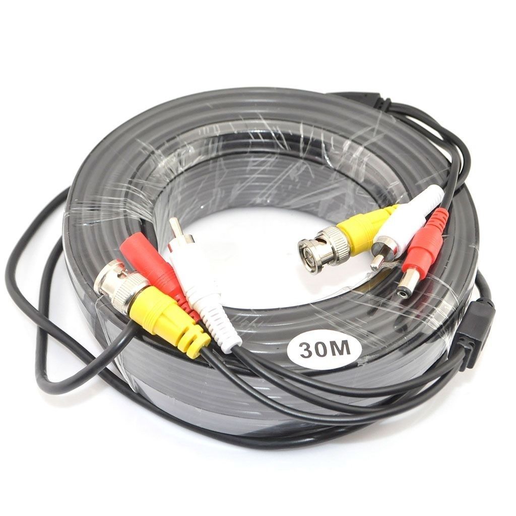5M,10M,15M,M,30M Video Audio 12V Energy DVR CCTV Digicam RCA BNC Cable Wire Lead - Image 9