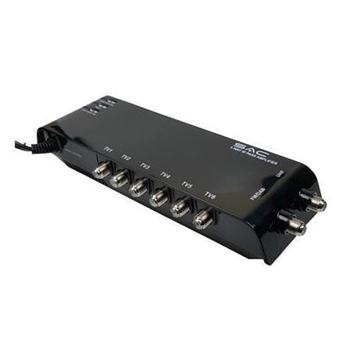 6 WAY AERIAL AMPLIFIER BOOSTER SPLITTER SKY+ HD LINK MAGIC EYE DIGI F TYPE 5