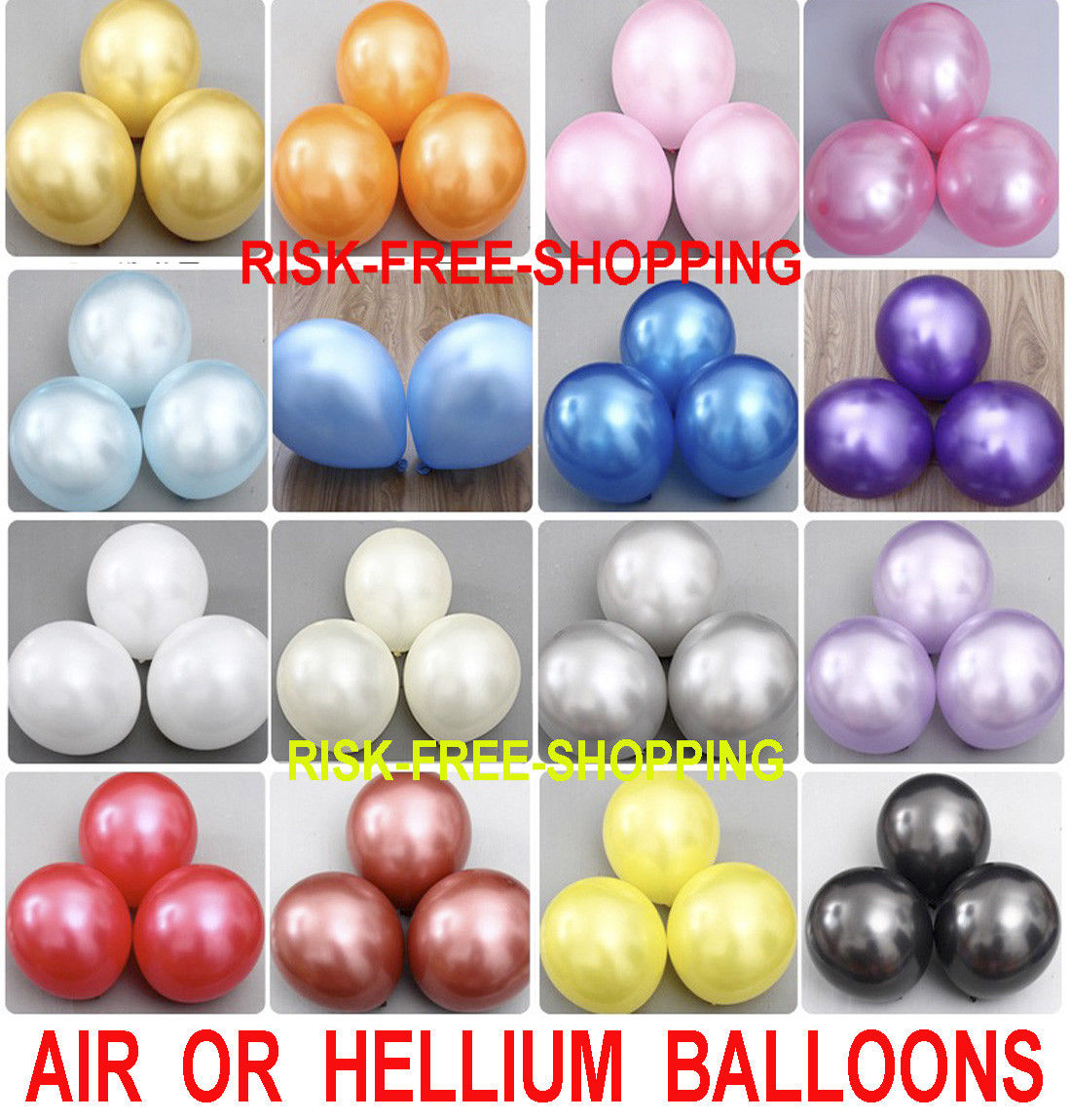 30-100 PEARL Metallic Helium Air High quality Celebration Birthday Marriage ceremony Balloons Baloons