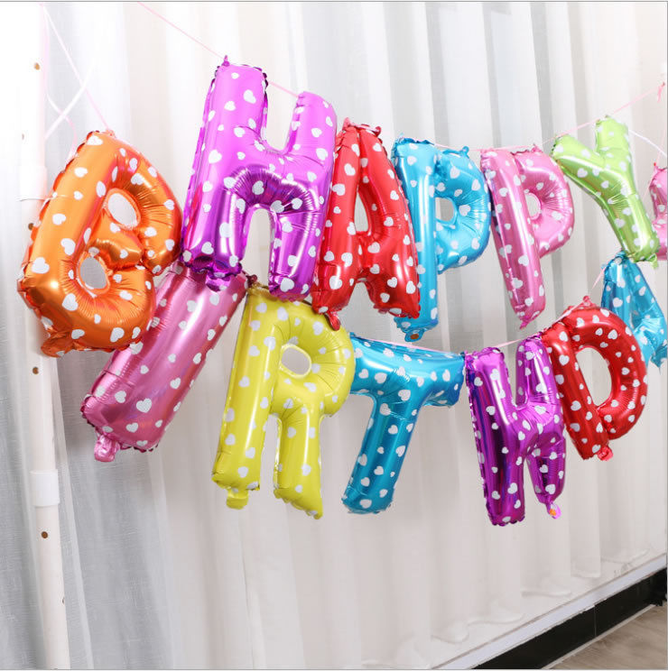 GOLD PINK MULTI HAPPY BIRTHDAY SELF INFLATING BALLOON BANNER BUNTING PARTY DECOR - Image 6
