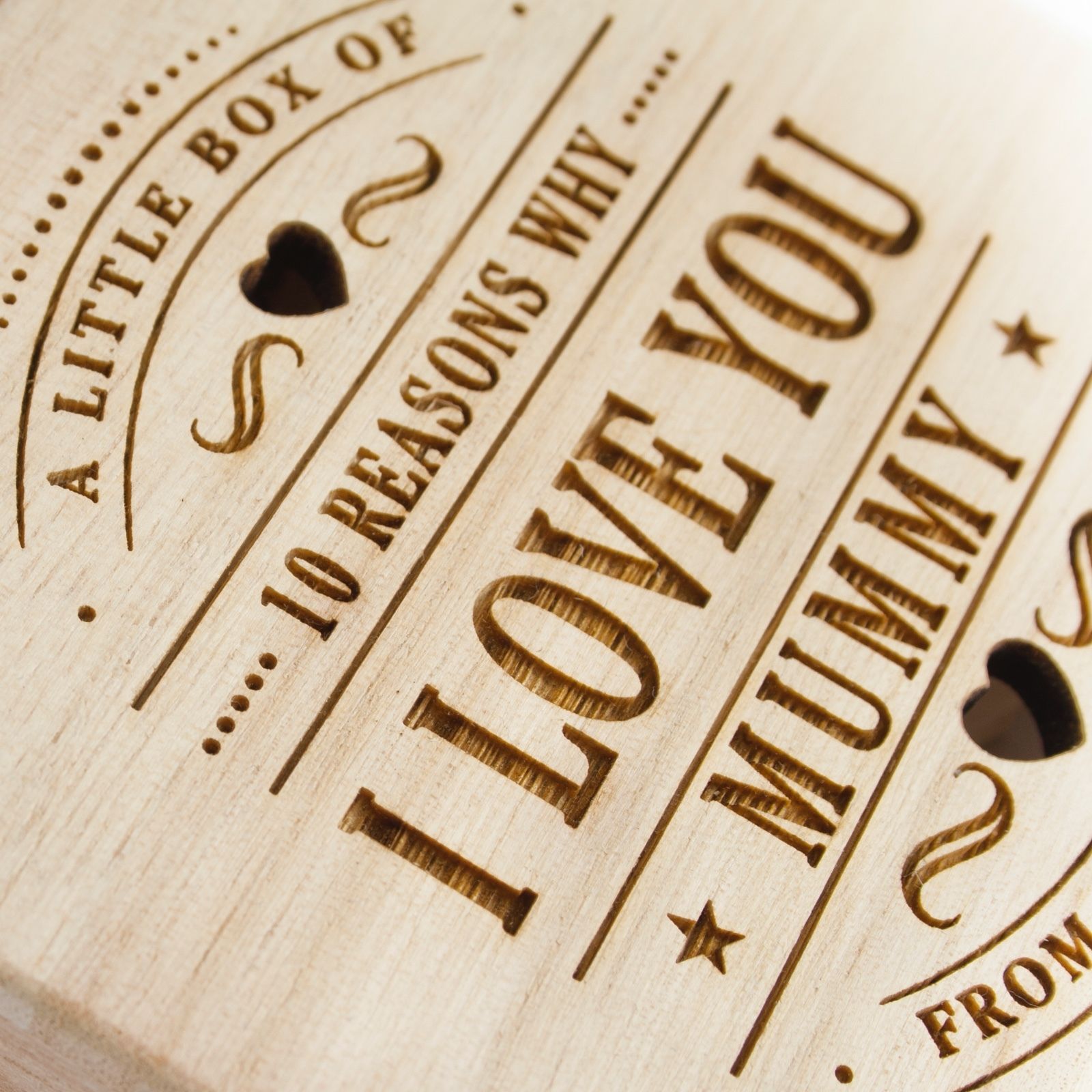 10 Causes Why I Love You Personalised Birthday Present Daddy Dad Any Identify Wooden Field - Image 8