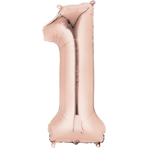 34" Big Massive Foil Quantity Balloons zero 1 2 three four 5 6 7 eight 9 Pink Blue Rose Gold - Image 9