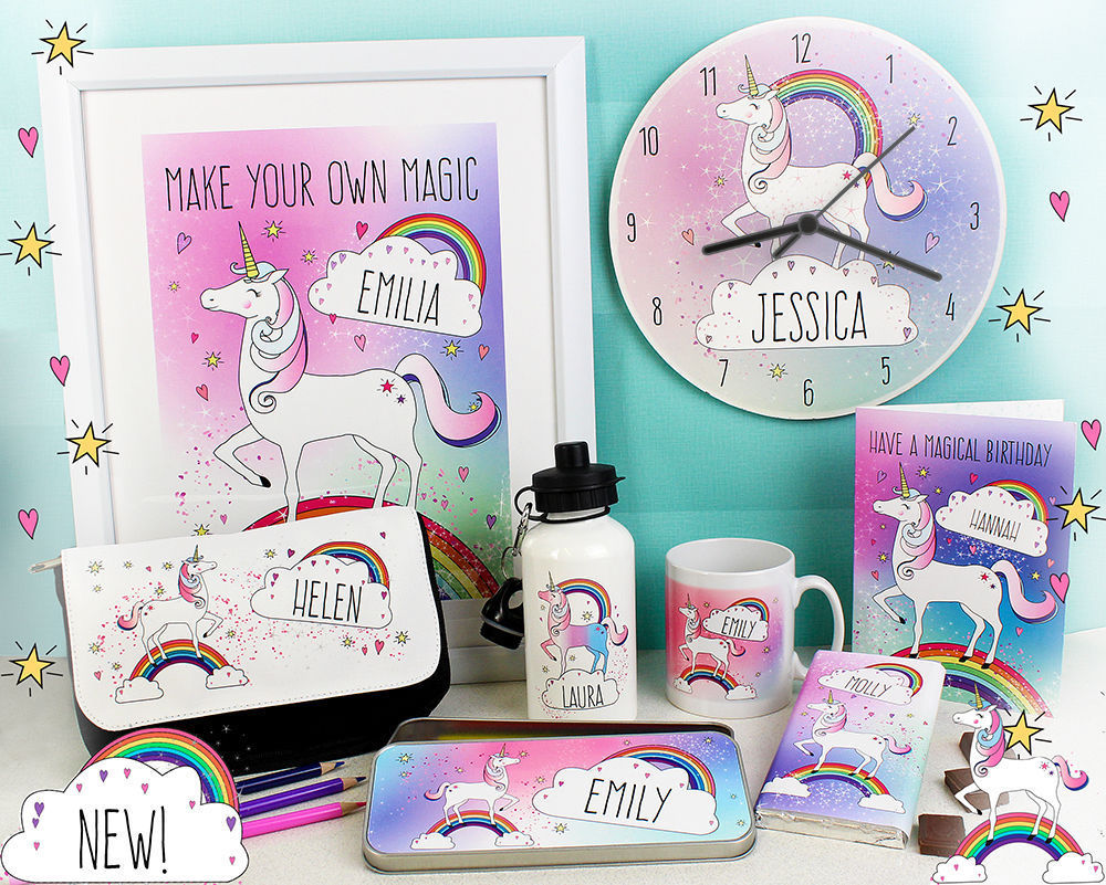 Personalised Unicorn Presents For Her Birthday Christmas Daughter Sister Mum Ladies