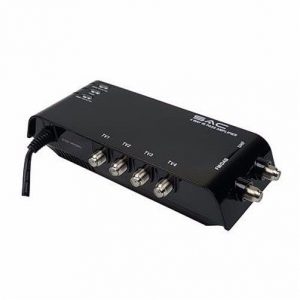 four WAY SKY+ AERIAL AMPLIFIER TV Hyperlink RF2 Magic Eye digi booster Splitter three gang