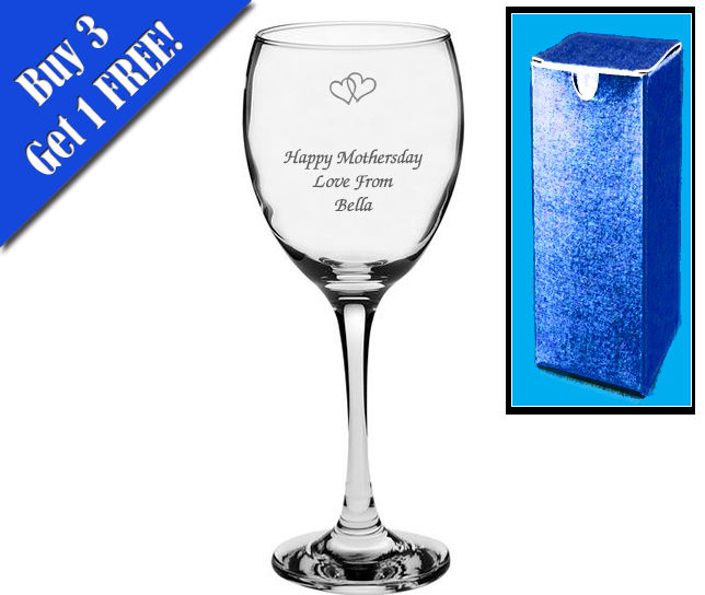 Personalised Engraved Wine Glass Wedding ceremony Bridesmaid Birthday Present Drink - Image 5