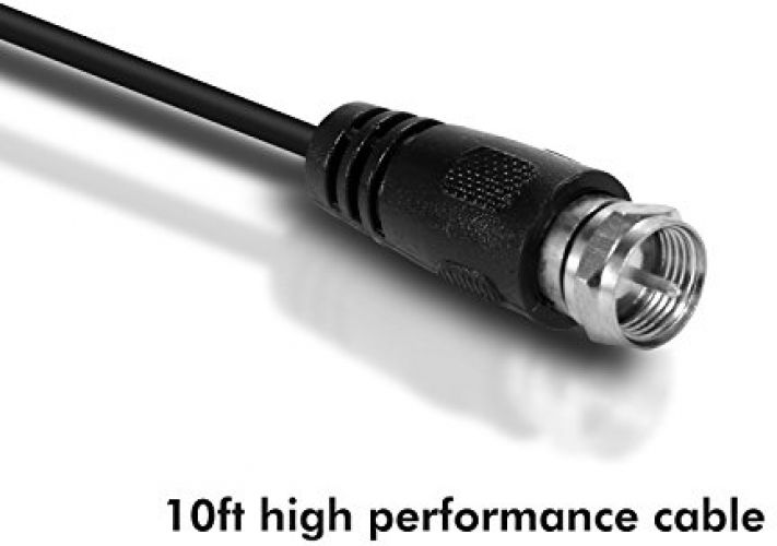 Extremely Skinny Indoor TV Antenna HDTV Aerial FM VHF UHF Sign Booster 10Ft Cable - Image 4