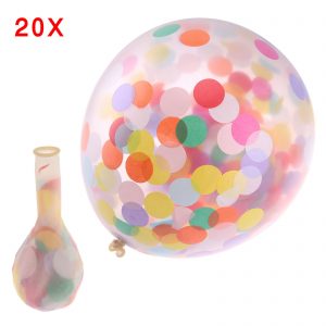 Lot Clear Confetti Stuffed Balloons Birthday Celebration Wedding ceremony Decorations Woman Boy