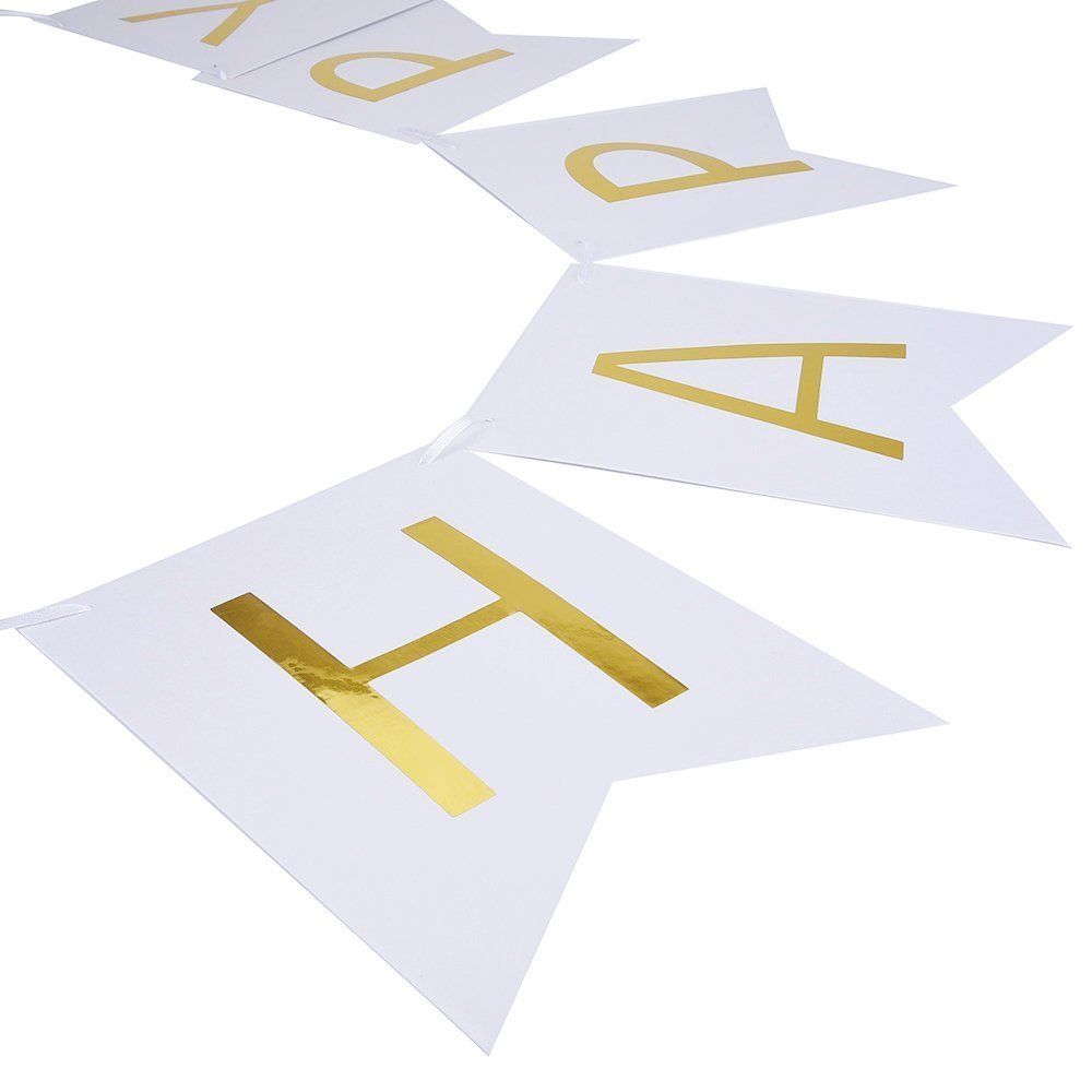 Pastel Completely satisfied Birthday Bunting Garland Gold Alphabet Occasion Hanging Banner Décor - Image 10