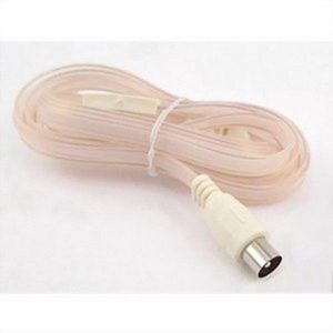 FM Radio Indoor Dipole Ribbon Aerial. Male Coax Plug 1st class submit