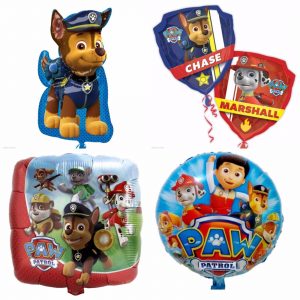 Paw Patrol Chase Marshall Youngsters Social gathering Women,Boys Helium foil Birthday Balloon