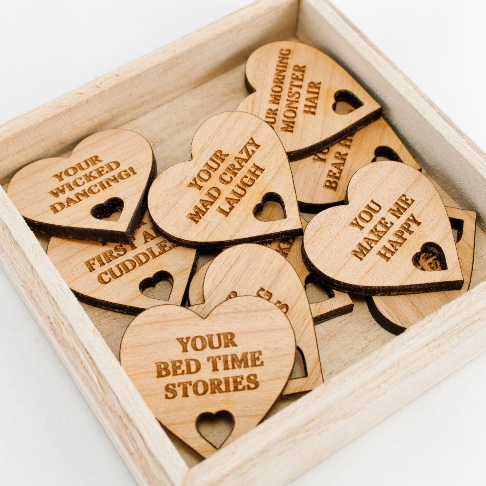 10 Causes Why I Love You Personalised Birthday Present Daddy Dad Any Identify Wooden Field - Image 5