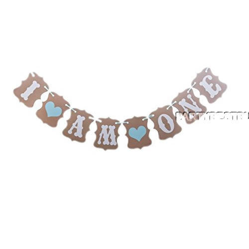 I AM ONE, I AM TWO, 1ST 2ND BIRTHDAY PARTY GARLAND BANNER BUNTING BABY SHOWER - Image 8